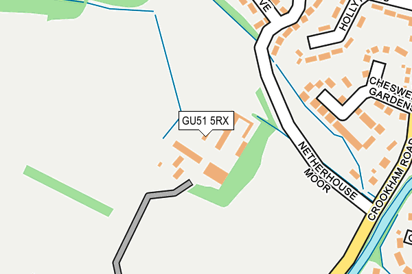 GU51 5RX map - OS OpenMap – Local (Ordnance Survey)