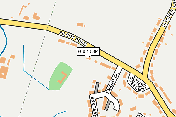 GU51 5SP map - OS OpenMap – Local (Ordnance Survey)