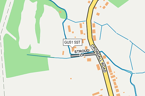 GU51 5ST map - OS OpenMap – Local (Ordnance Survey)