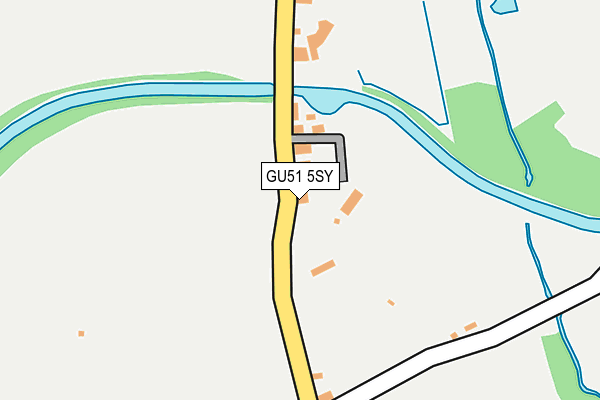 GU51 5SY map - OS OpenMap – Local (Ordnance Survey)