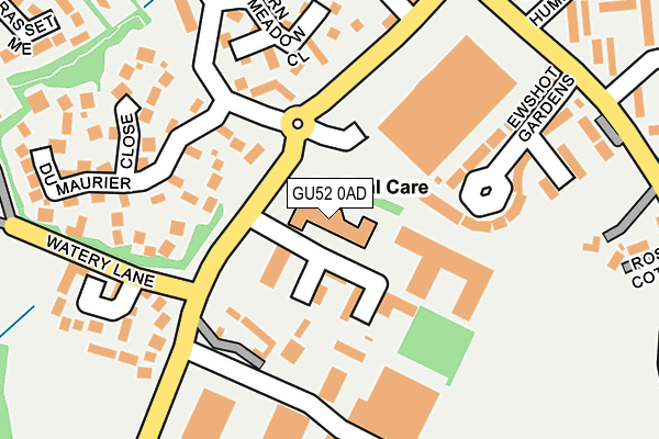 GU52 0AD map - OS OpenMap – Local (Ordnance Survey)