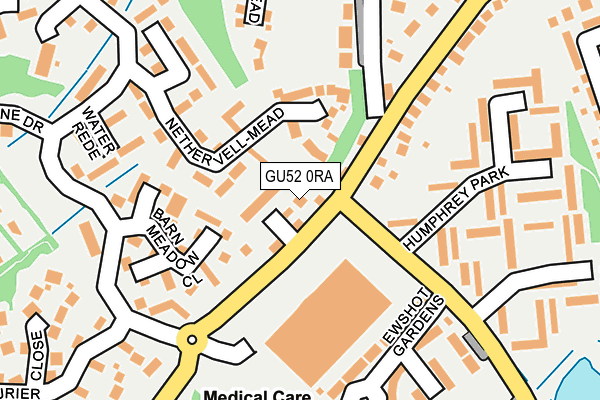 GU52 0RA map - OS OpenMap – Local (Ordnance Survey)