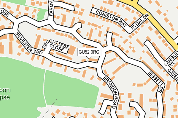 GU52 0RG map - OS OpenMap – Local (Ordnance Survey)