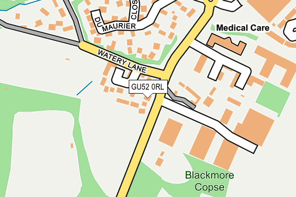 GU52 0RL map - OS OpenMap – Local (Ordnance Survey)