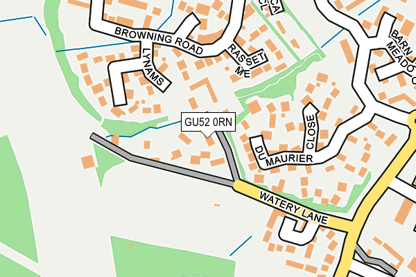 GU52 0RN map - OS OpenMap – Local (Ordnance Survey)