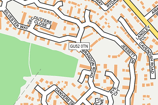 GU52 0TN map - OS OpenMap – Local (Ordnance Survey)