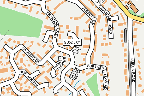GU52 0XY map - OS OpenMap – Local (Ordnance Survey)