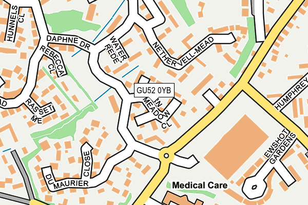 GU52 0YB map - OS OpenMap – Local (Ordnance Survey)