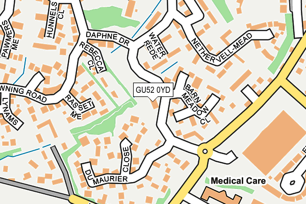 GU52 0YD map - OS OpenMap – Local (Ordnance Survey)