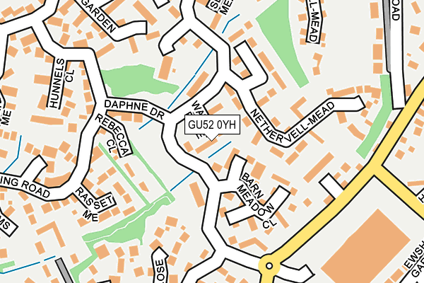 GU52 0YH map - OS OpenMap – Local (Ordnance Survey)