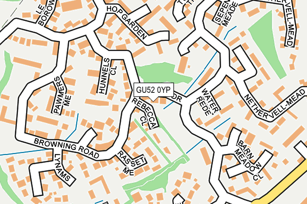GU52 0YP map - OS OpenMap – Local (Ordnance Survey)