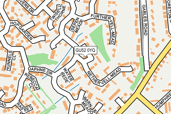 GU52 0YQ map - OS OpenMap – Local (Ordnance Survey)