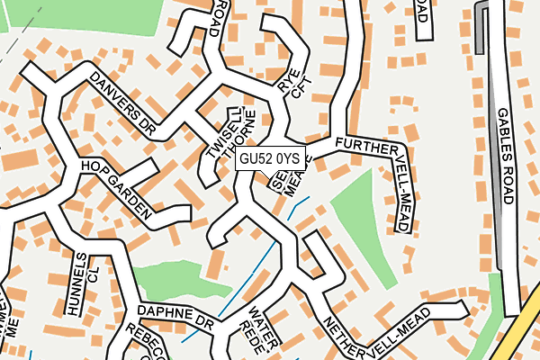 GU52 0YS map - OS OpenMap – Local (Ordnance Survey)