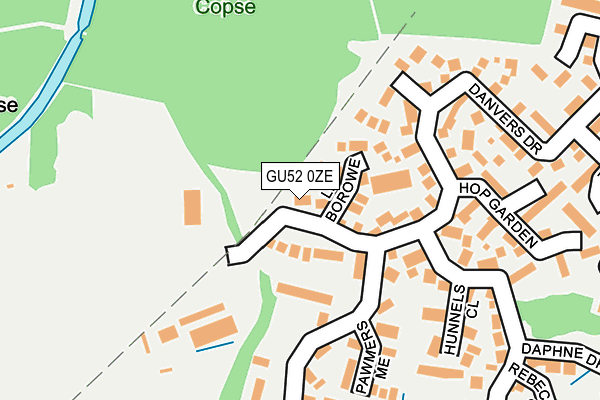 GU52 0ZE map - OS OpenMap – Local (Ordnance Survey)