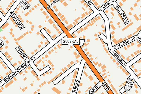 GU52 6AL map - OS OpenMap – Local (Ordnance Survey)