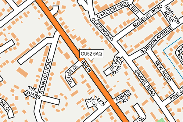 GU52 6AQ map - OS OpenMap – Local (Ordnance Survey)