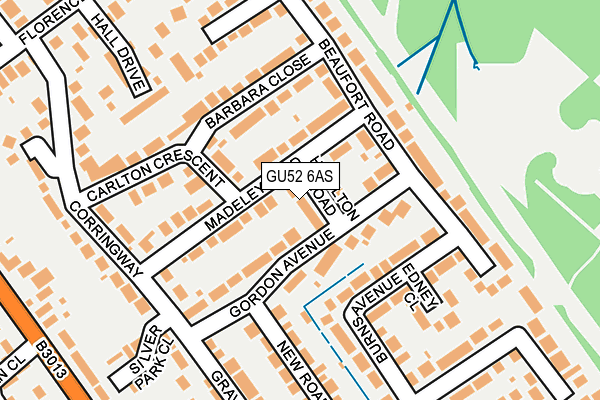 GU52 6AS map - OS OpenMap – Local (Ordnance Survey)