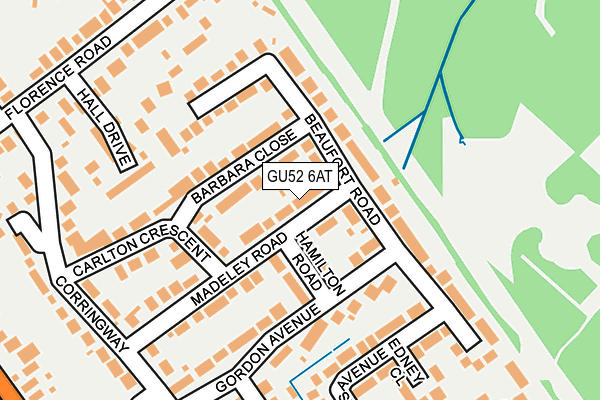 GU52 6AT map - OS OpenMap – Local (Ordnance Survey)