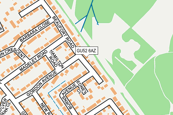 GU52 6AZ map - OS OpenMap – Local (Ordnance Survey)