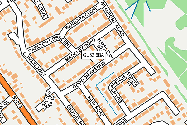 GU52 6BA map - OS OpenMap – Local (Ordnance Survey)