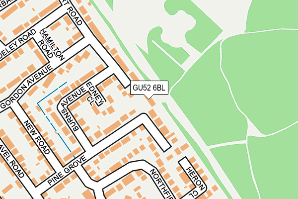 GU52 6BL map - OS OpenMap – Local (Ordnance Survey)