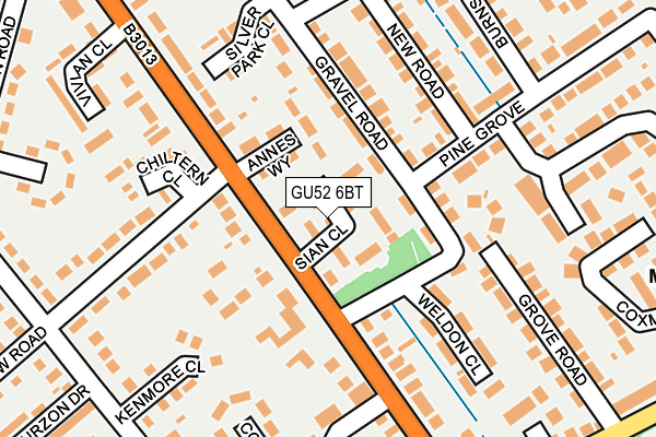 GU52 6BT map - OS OpenMap – Local (Ordnance Survey)