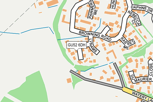 GU52 6DH map - OS OpenMap – Local (Ordnance Survey)