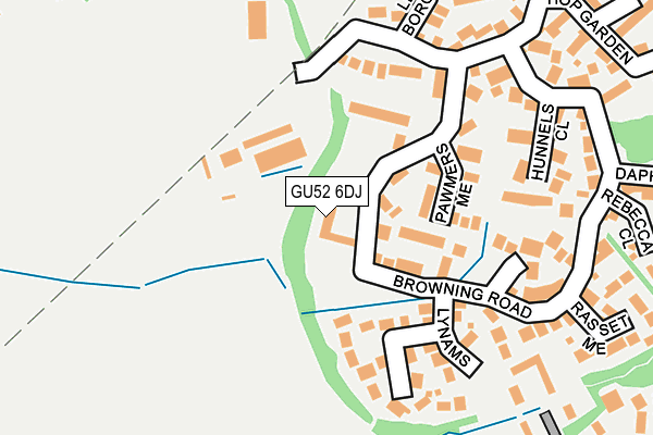 GU52 6DJ map - OS OpenMap – Local (Ordnance Survey)