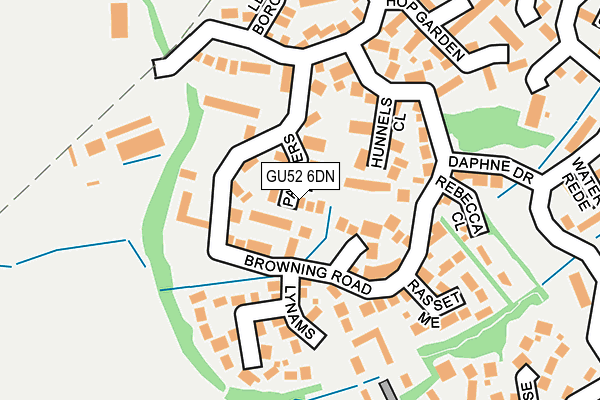 GU52 6DN map - OS OpenMap – Local (Ordnance Survey)