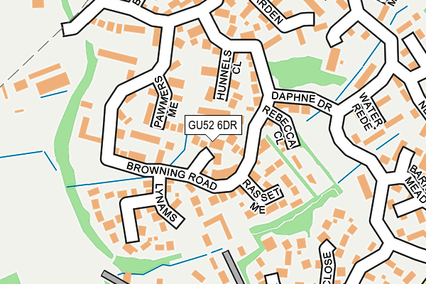 GU52 6DR map - OS OpenMap – Local (Ordnance Survey)