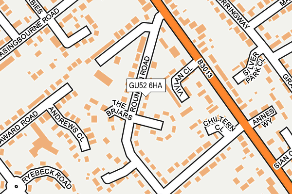 GU52 6HA map - OS OpenMap – Local (Ordnance Survey)