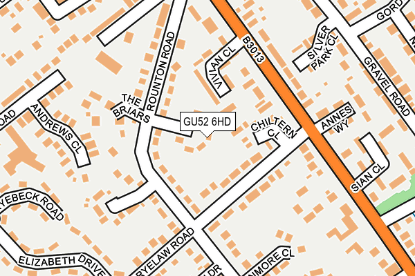 GU52 6HD map - OS OpenMap – Local (Ordnance Survey)