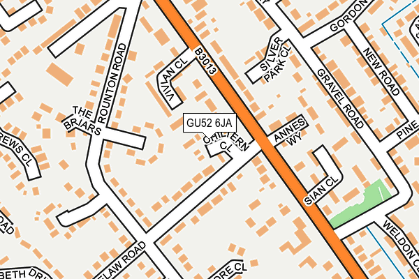 GU52 6JA map - OS OpenMap – Local (Ordnance Survey)