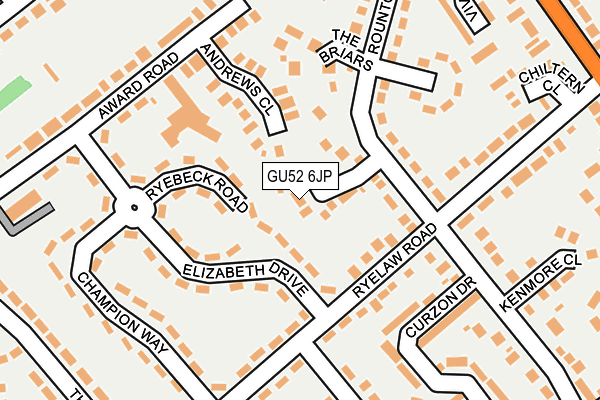 GU52 6JP map - OS OpenMap – Local (Ordnance Survey)