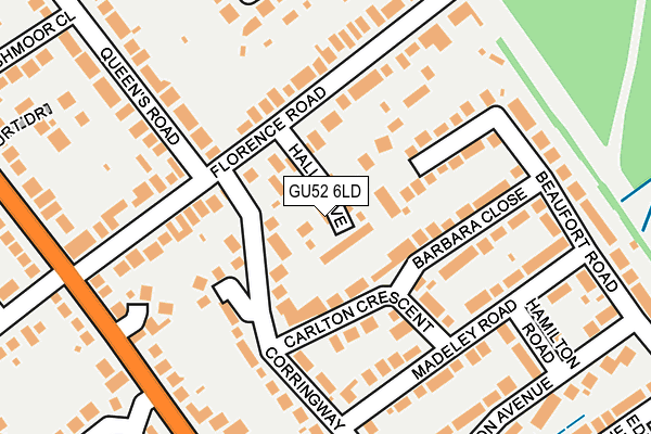 GU52 6LD map - OS OpenMap – Local (Ordnance Survey)