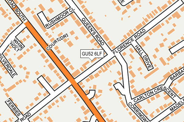 GU52 6LF map - OS OpenMap – Local (Ordnance Survey)