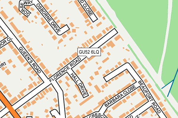 GU52 6LQ map - OS OpenMap – Local (Ordnance Survey)