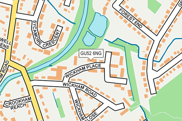 GU52 6NG map - OS OpenMap – Local (Ordnance Survey)