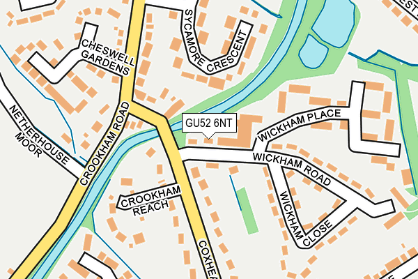 GU52 6NT map - OS OpenMap – Local (Ordnance Survey)