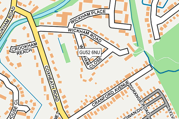 GU52 6NU map - OS OpenMap – Local (Ordnance Survey)