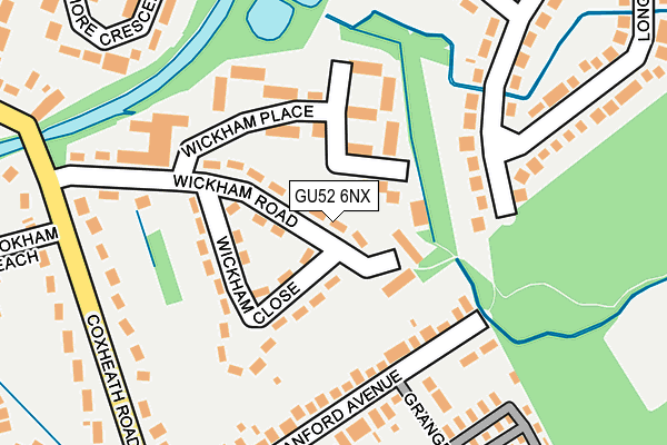 GU52 6NX map - OS OpenMap – Local (Ordnance Survey)
