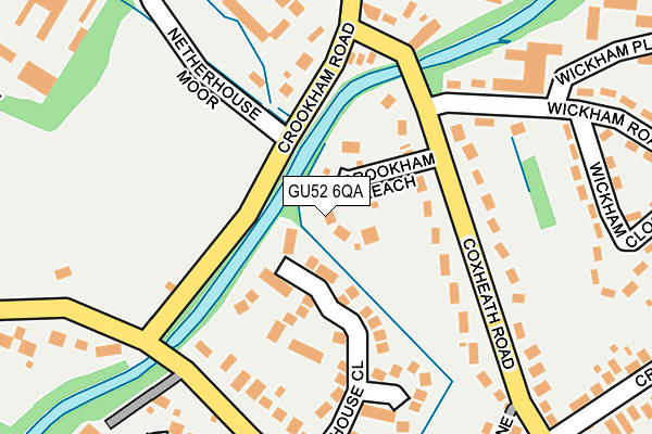 GU52 6QA map - OS OpenMap – Local (Ordnance Survey)