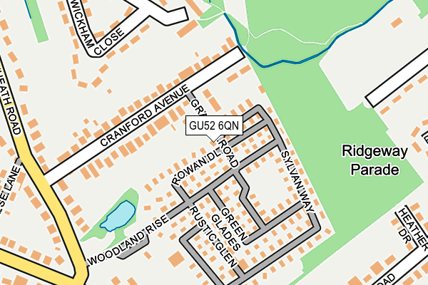 GU52 6QN map - OS OpenMap – Local (Ordnance Survey)