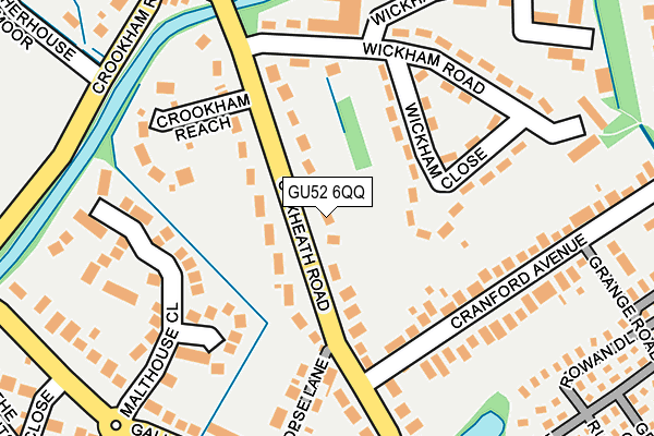 GU52 6QQ map - OS OpenMap – Local (Ordnance Survey)
