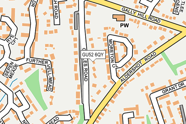GU52 6QY map - OS OpenMap – Local (Ordnance Survey)