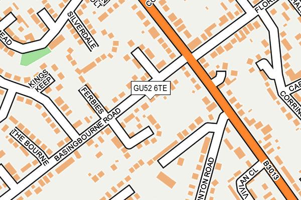 GU52 6TE map - OS OpenMap – Local (Ordnance Survey)