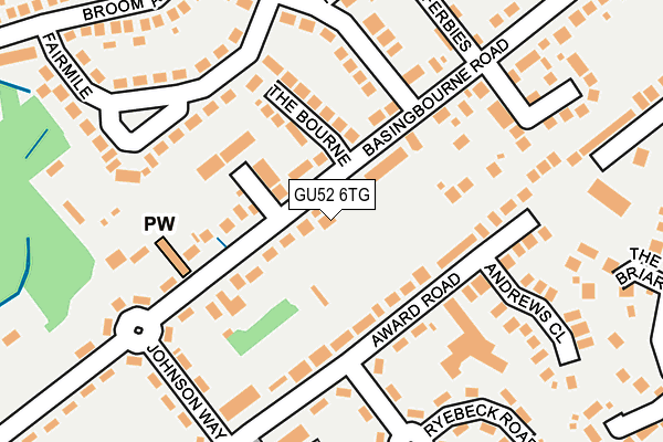 GU52 6TG map - OS OpenMap – Local (Ordnance Survey)