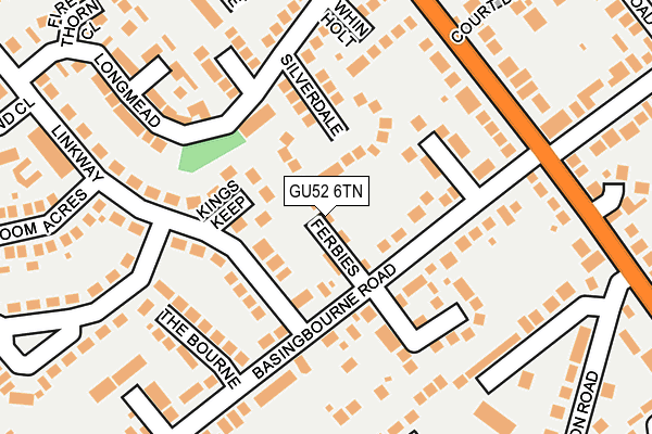 GU52 6TN map - OS OpenMap – Local (Ordnance Survey)