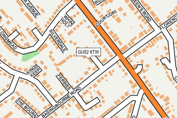 GU52 6TW map - OS OpenMap – Local (Ordnance Survey)