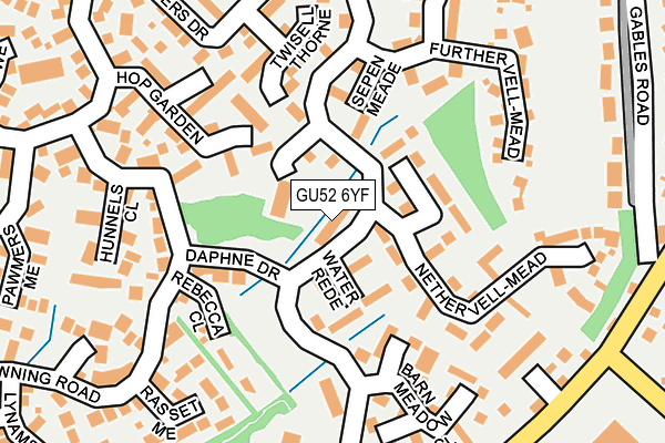 GU52 6YF map - OS OpenMap – Local (Ordnance Survey)